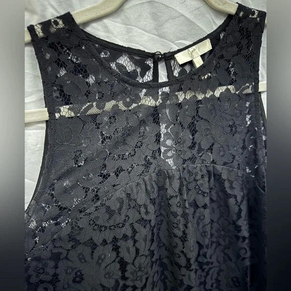 Joie Women's Fahfia B Sleeveless Lace DRESS S SMALL BLACK LACE - Picture 8 of 15